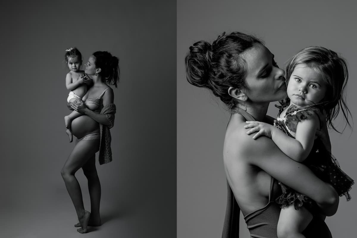 Photo 6 sur 6 réalisée par Emilie Zangarelli, formateur du cours Shooting Maman & moi, en studio