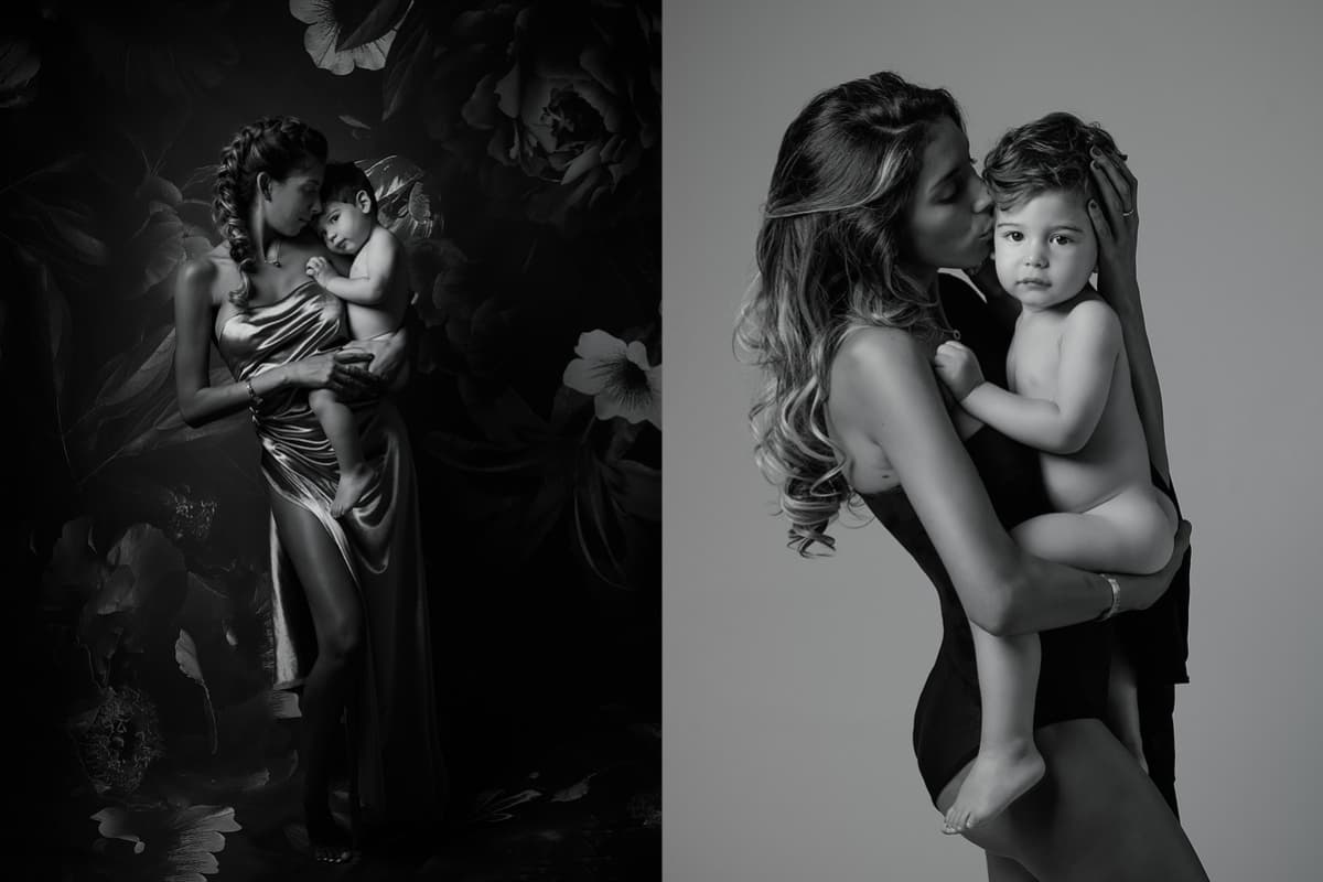 Photo 2 sur 6 réalisée par Emilie Zangarelli, formateur du cours Shooting Maman & moi, en studio