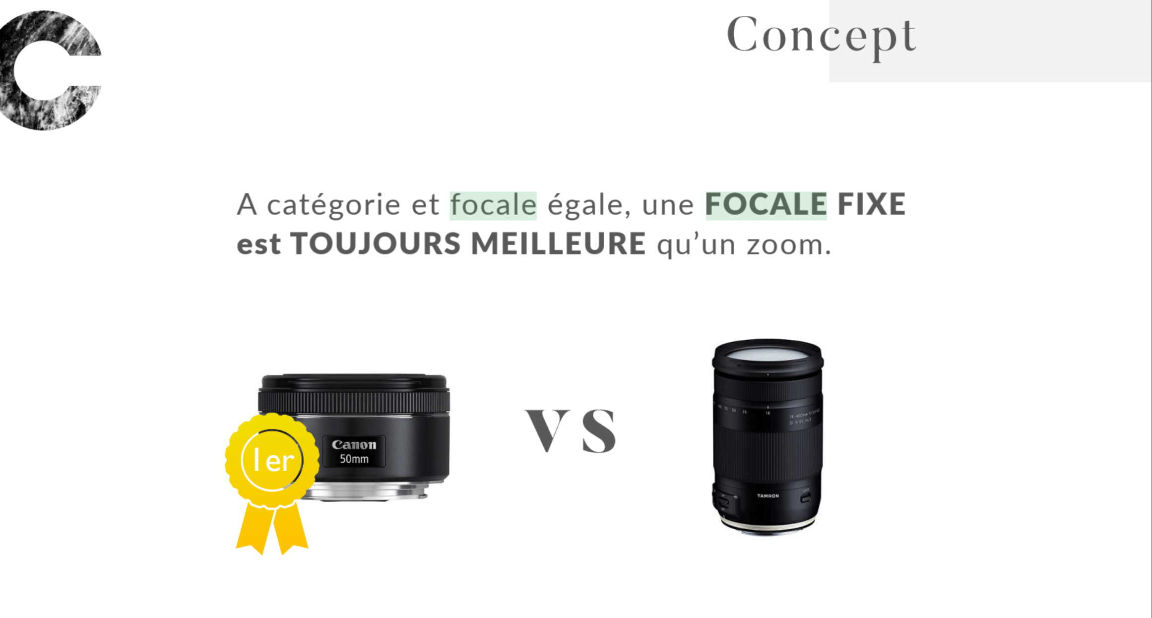 focale fixe vs zoom