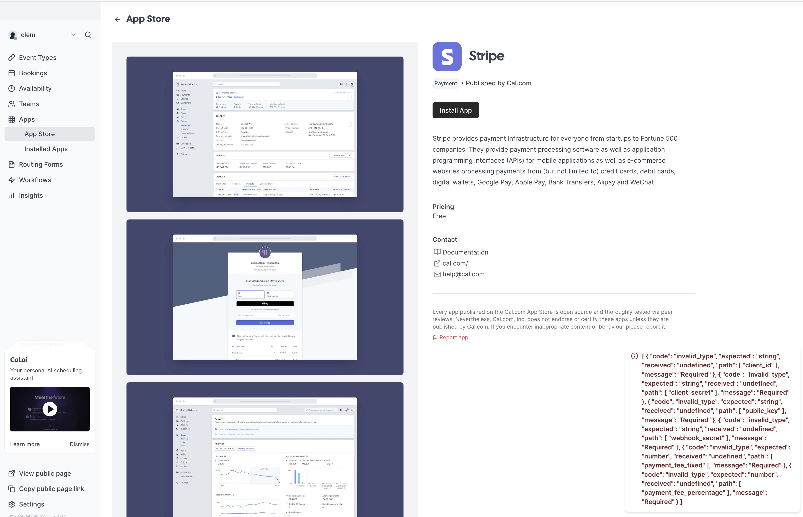 Error When Configuring Stripe Even If The Environment Variables Are Set 